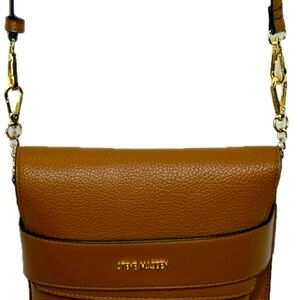 SOLD🎈 Steve Madden Brown Crossbody Bag with Gold Hardware Bin O